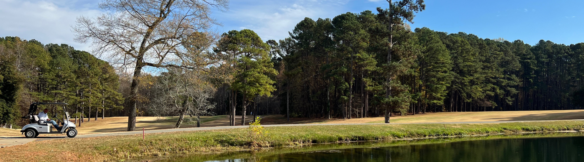 panoramic view of golf course